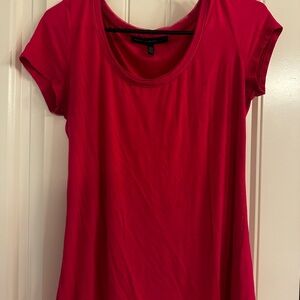 White House Black Market Bright PINK Short Sleeve Top